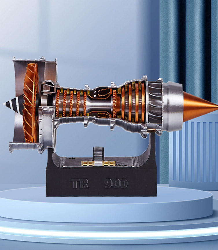 Mini Aircraft Engine Model – Startable, Illuminated, Variable-Speed ...